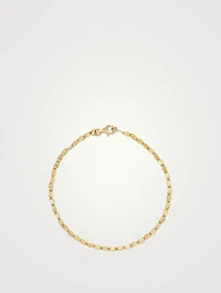 14K Gold Anchor Chain Bracelet