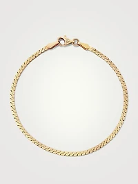14K Gold Serpentine Chain Bracelet