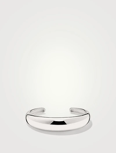 Silver 13mm Dôme Cuff Bracelet