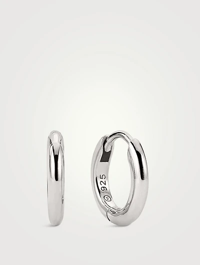Tube Huggie Hoop Earrings