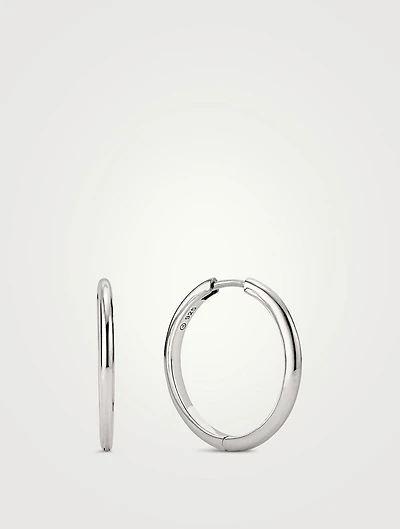 Large Tube Hoop Earrings