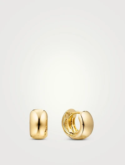 Chunky Huggie Hoop Earrings
