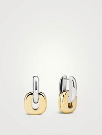 Mixed Metal Stevie Hoop Earrings