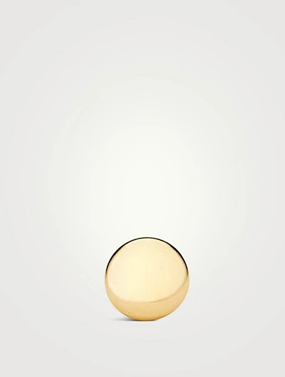 14K Gold Mini Thumbtack Flat Back Stud Earring