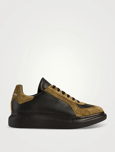 Oversized Retro Leather Sneakers