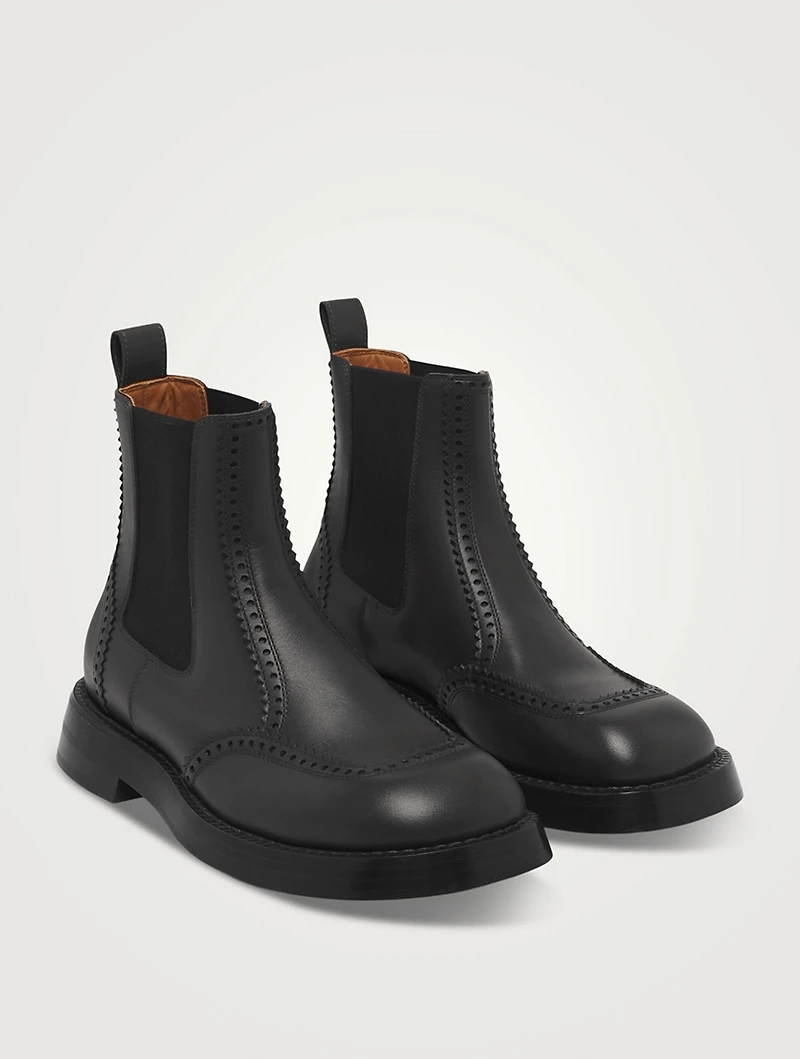 The Brogue Leather Chelsea Boots