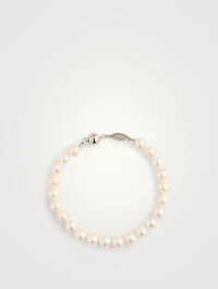 Classic 18K White Gold AA Akoya Pearl Bracelet