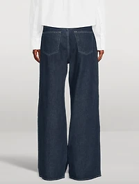 Petra Pleated Wide-Leg Jeans