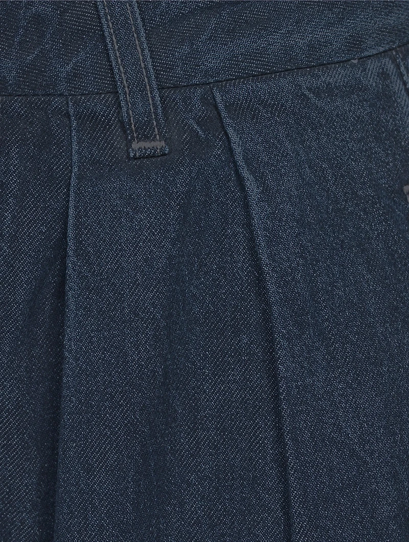 Petra Pleated Wide-Leg Jeans