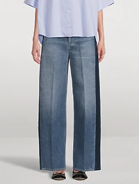 Ayla Baggy Jeans With Tuxedo Stripe