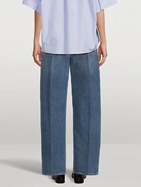 Ayla Baggy Jeans With Tuxedo Stripe