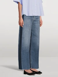 Ayla Baggy Jeans With Tuxedo Stripe