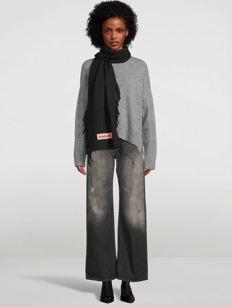 Fringe Wool Scarf