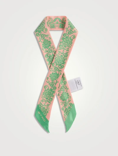 Paislina Silk Skinny Scarf