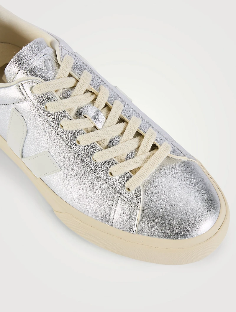 Campo Metallic Leather Sneakers