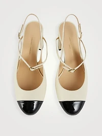 Mattia Leather Slingback Pumps