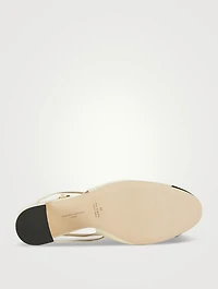 Mattia Leather Slingback Pumps