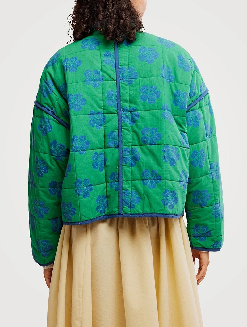 Chloe Quilted Jacket Floral Print