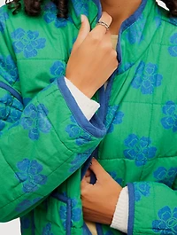 Chloe Quilted Jacket Floral Print