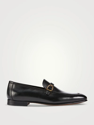 Martin Burnished Leather Loafers
