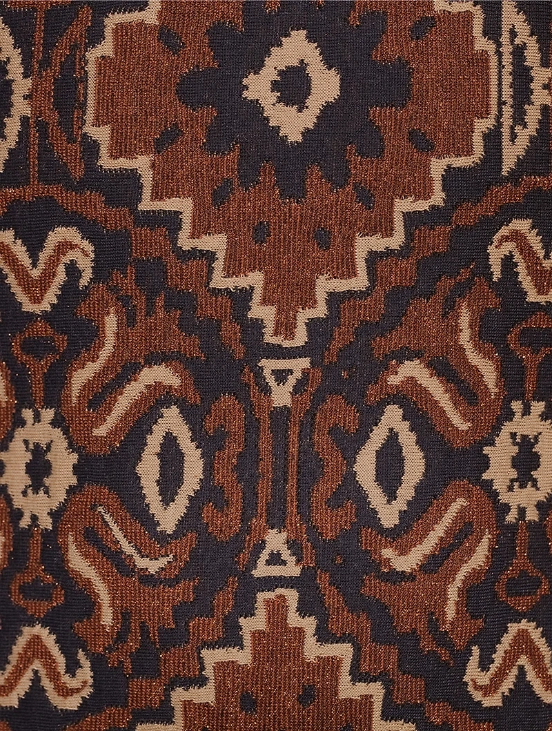 Midi Dress Medallion Print