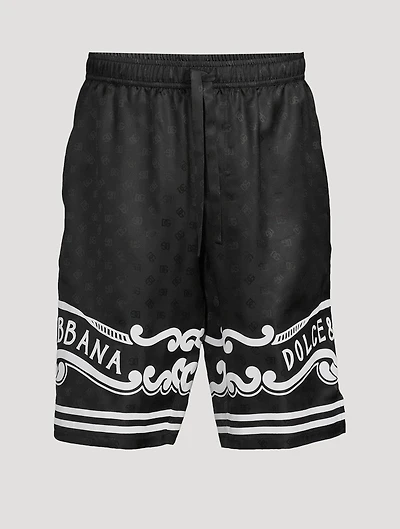 Silk Shorts Bandana Print