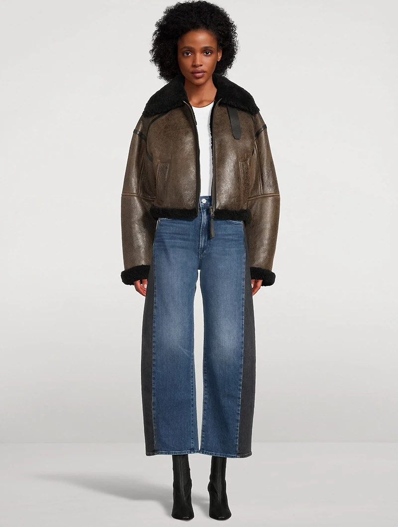 The Half-Pipe Barrel Leg Flood Jeans