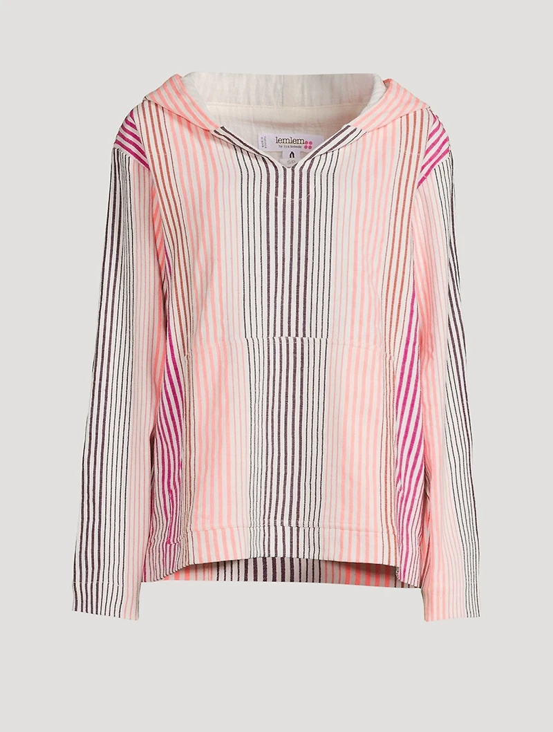 Behati Hoodie Stripe Print