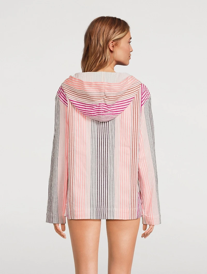Behati Hoodie Stripe Print