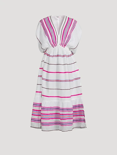 Leila Dress Stripe Print