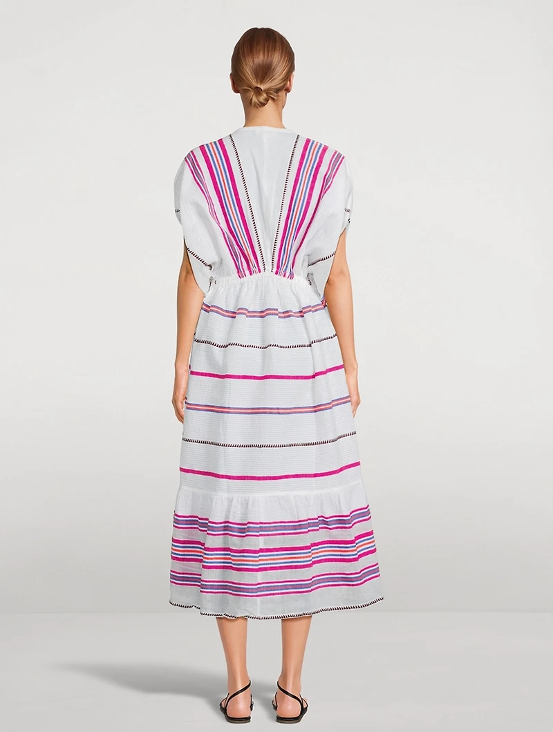 Leila Dress Stripe Print