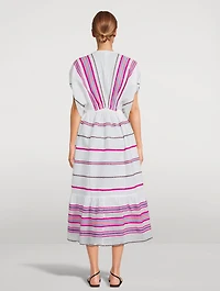 Leila Dress Stripe Print