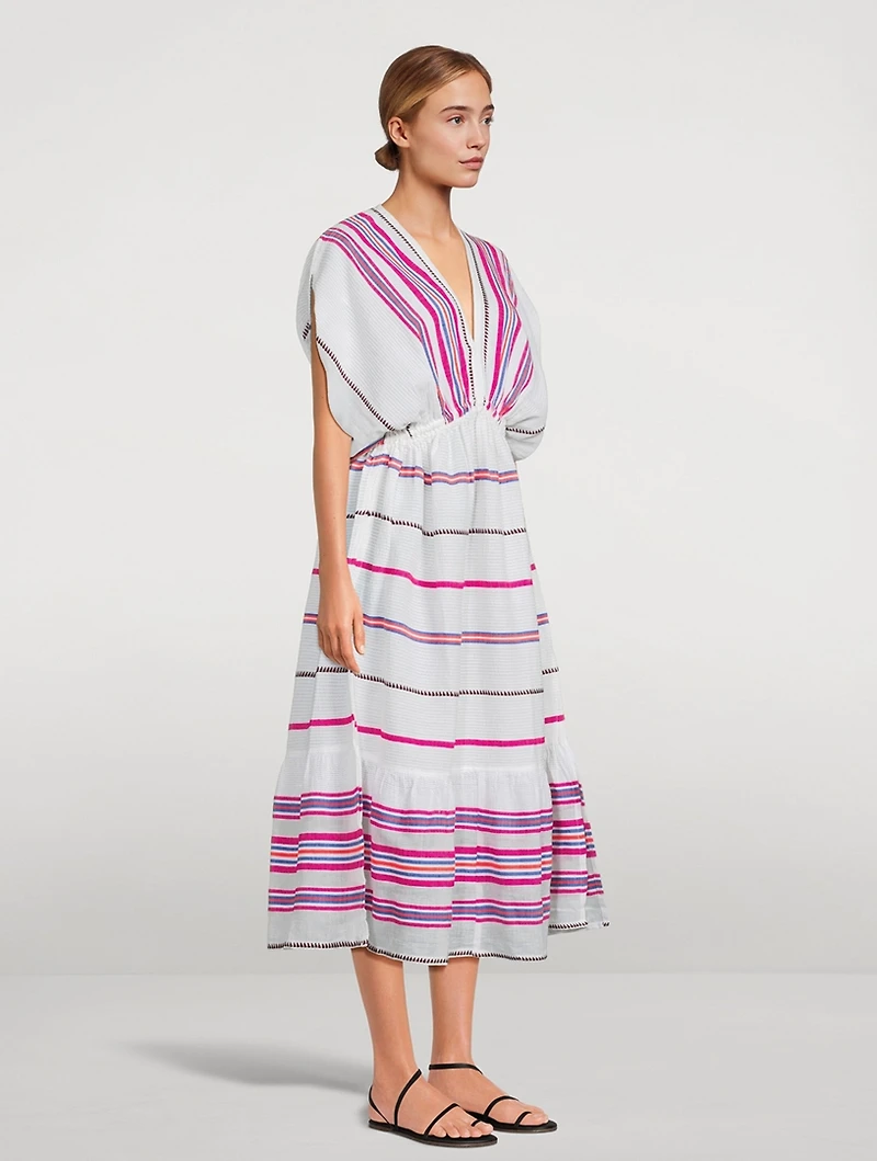Leila Dress Stripe Print