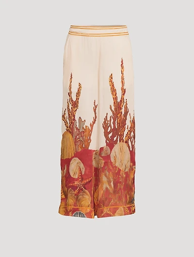 Palazzo Pants  Ocean Floor Print
