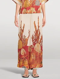 Palazzo Pants  Ocean Floor Print