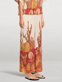 Palazzo Pants  Ocean Floor Print