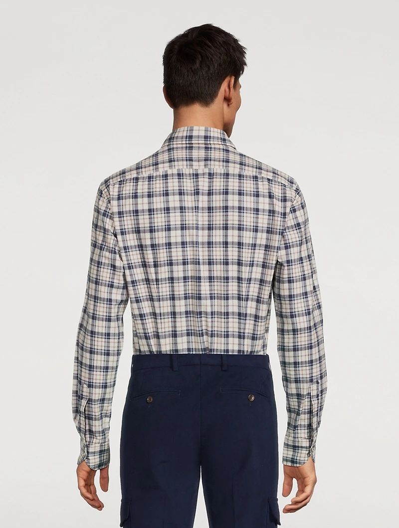 Livio Cotton Shirt Plaid Print