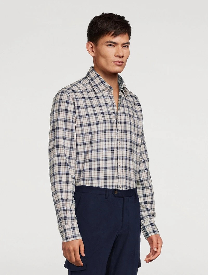 Livio Cotton Shirt Plaid Print