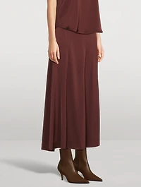 Crêpe Midi Skirt