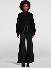 Belted Wool Cardigan