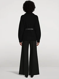 Belted Wool Cardigan
