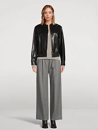 Wool Cashmere Polo Sweater