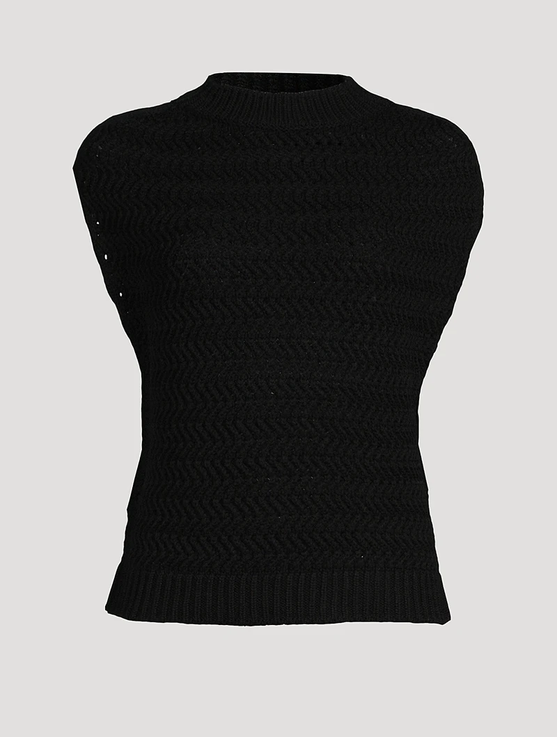Wool Cashmere Sweater Vest