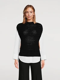 Wool Cashmere Sweater Vest