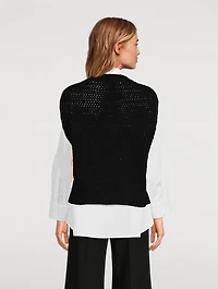 Wool Cashmere Sweater Vest