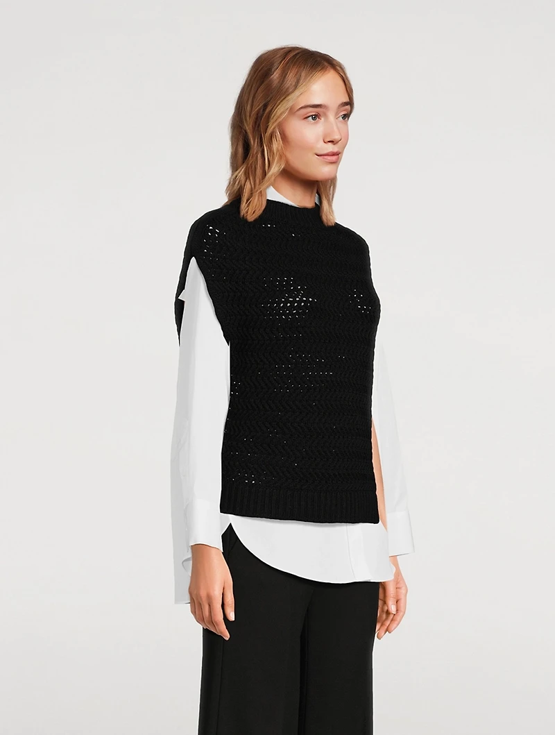 Wool Cashmere Sweater Vest