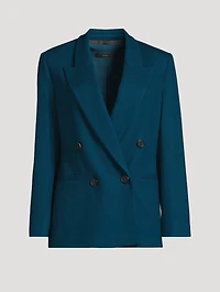 Double-Breasted Wool Blazer