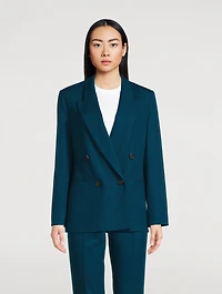 Double-Breasted Wool Blazer