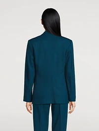 Double-Breasted Wool Blazer