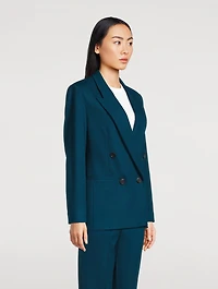 Double-Breasted Wool Blazer